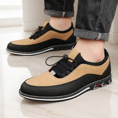 OwenGrid Men's Retro Adjustable Buckle Strap Business Walking Shoes
