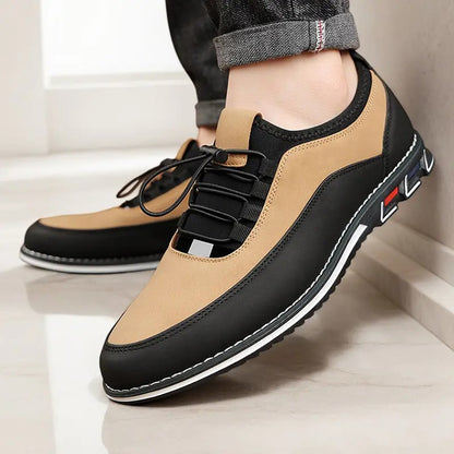 OwenGrid Men's Retro Adjustable Buckle Strap Business Walking Shoes