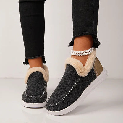 Women's Faux Fur Lined Waterproof Winter SnowBoots