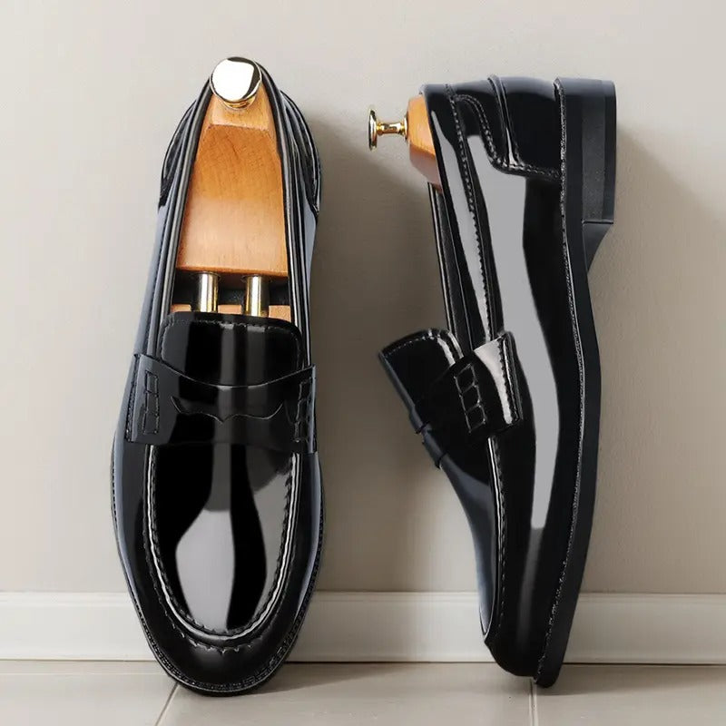 OwenGrid New Men's Round Toe Business Casual Leather Shoes