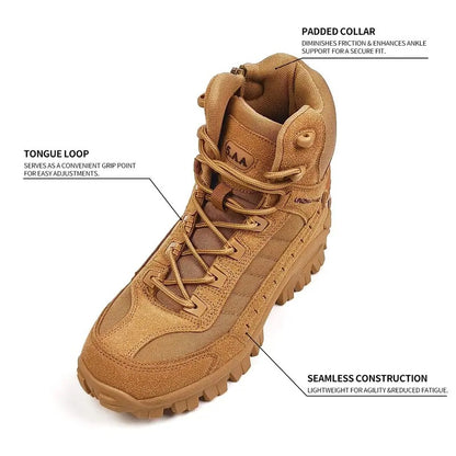 OwenGrid Men's Tactical Lightweight Jumpstart Comfortable All-Day Work Boots