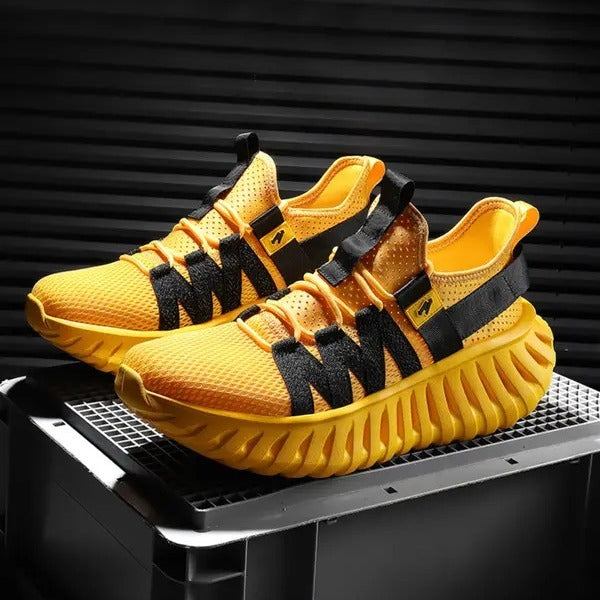OwenGrid Men's Textile Lining Outdoor Rubber Sole Sports Casual Shoes