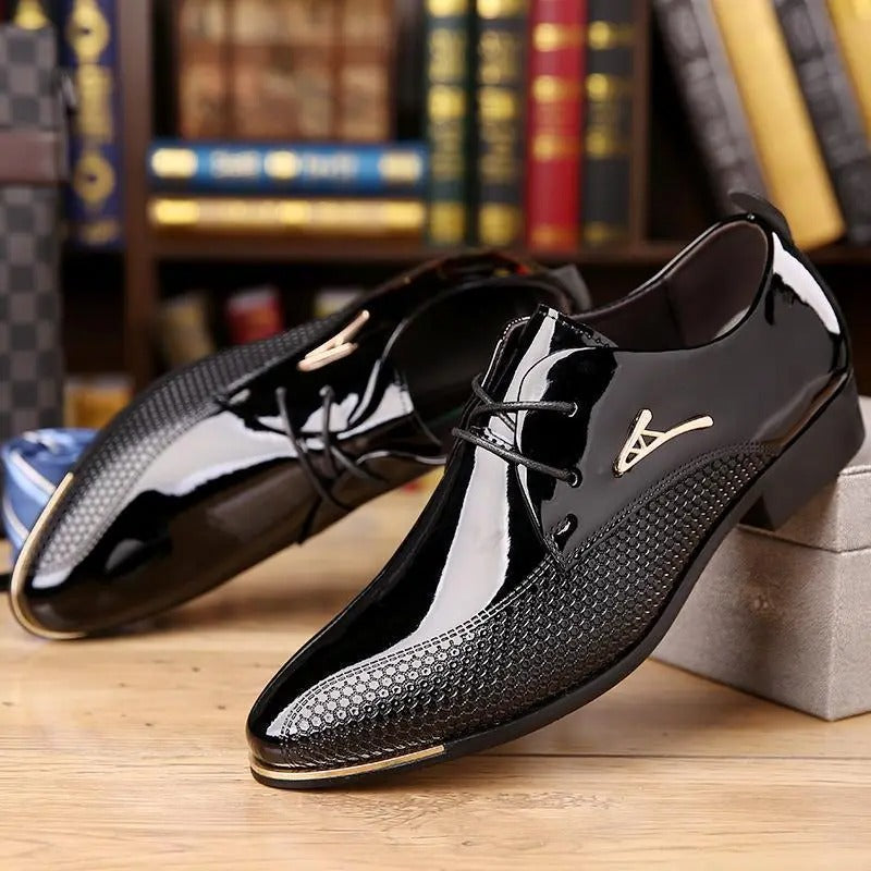 Authentic Men's Business Casual Leather Shoes