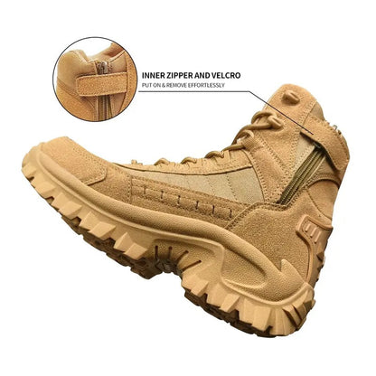 OwenGrid Men's Tactical Lightweight Jumpstart Comfortable All-Day Work Boots