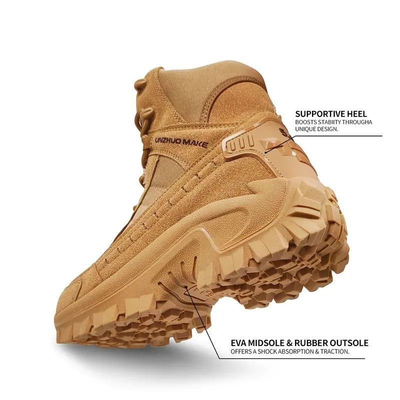 OwenGrid Men's Tactical Lightweight Jumpstart Comfortable All-Day Work Boots