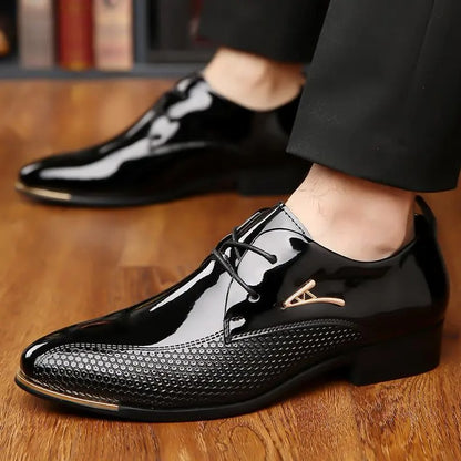 Authentic Men's Business Casual Leather Shoes