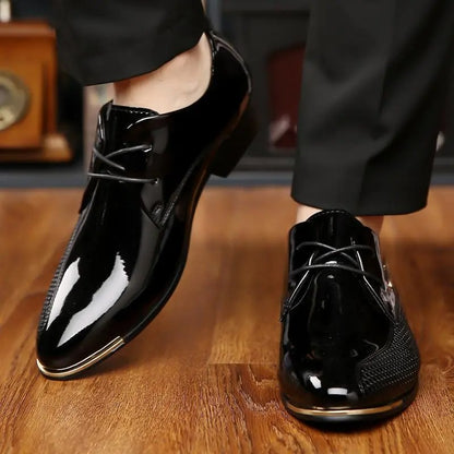 Authentic Men's Business Casual Leather Shoes