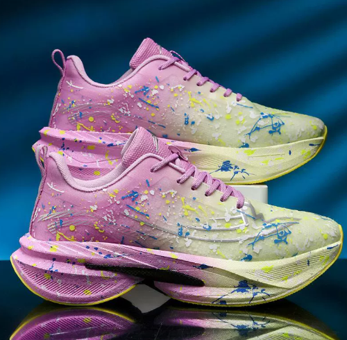 Women's Graffiti Mesh Breathable Lightweight Shock Absorbing Walking Shoes